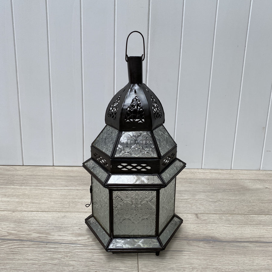 Moroccan Lantern - Medium, clear
