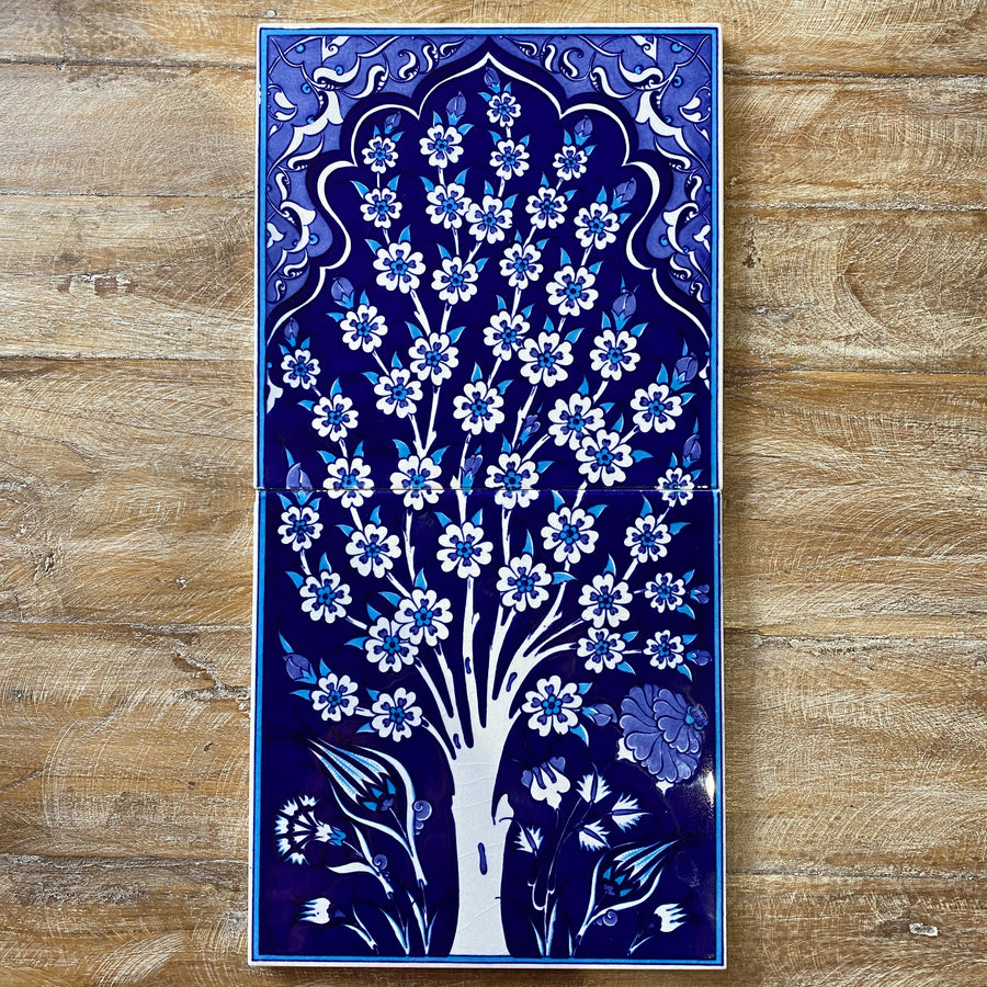 Turkish Tile - 2pce Spring Tree - Blue