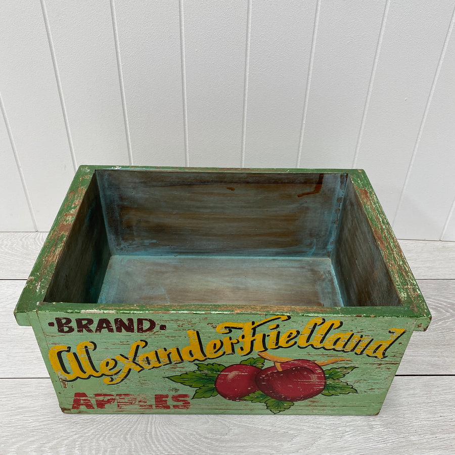Painted Wooden Box - Apple