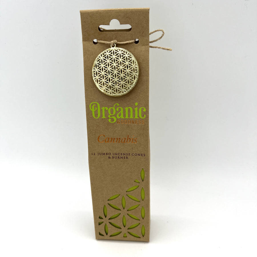 Organic Goodness Incense Cones - Cannabis