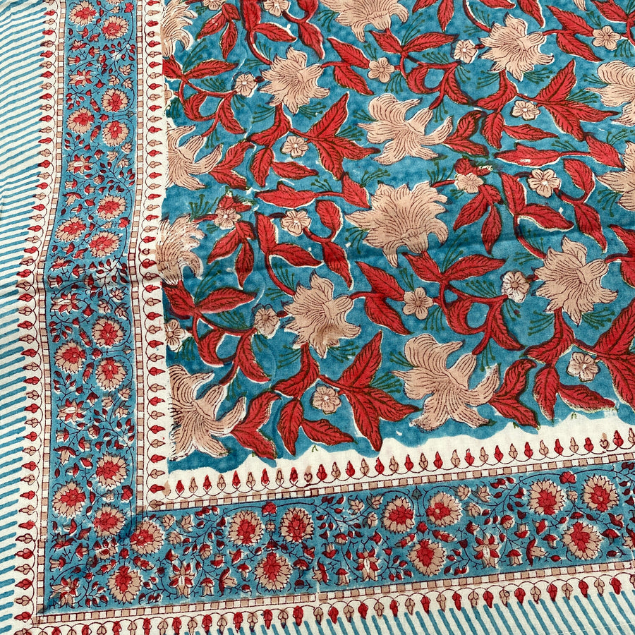 Block Printed Tablecloth - 225 x 270cm, 4