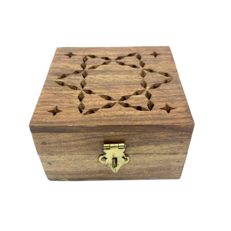 Wooden Box - Square Star