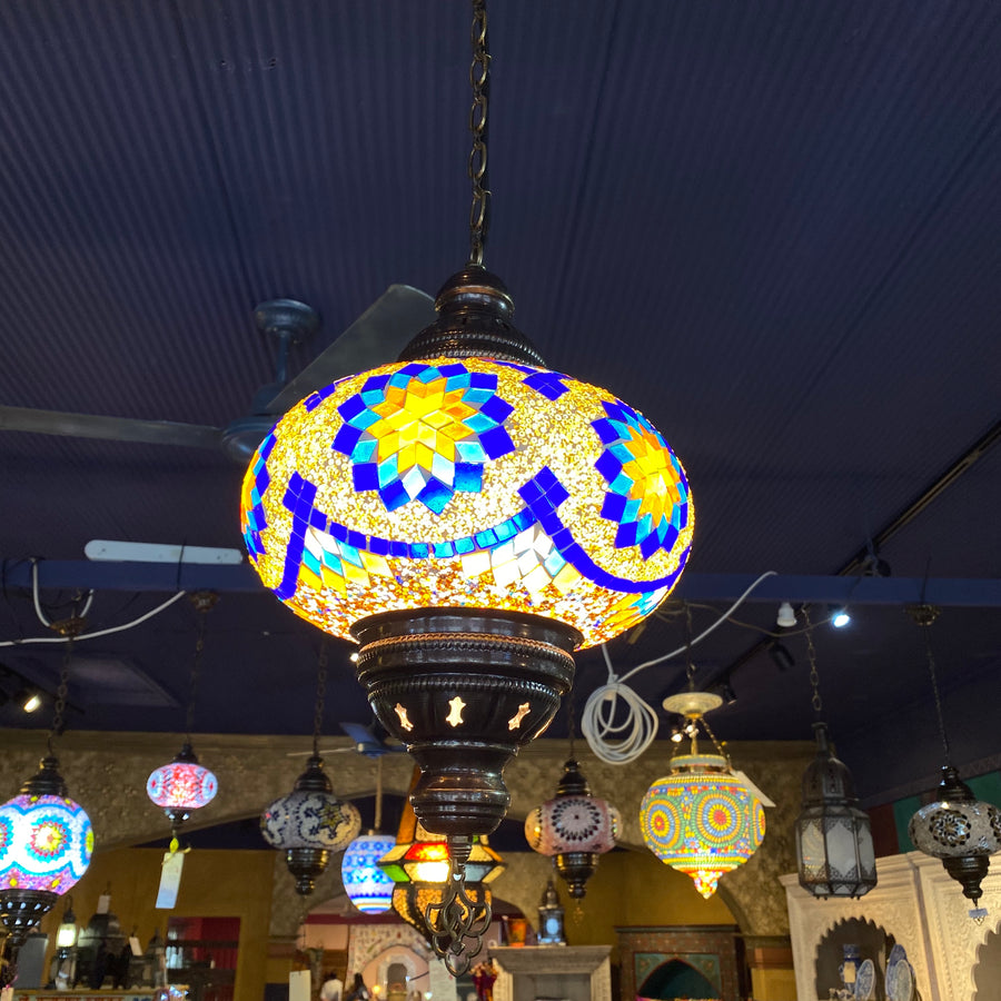 Turkish Mosaic Hanging Lamp -Star