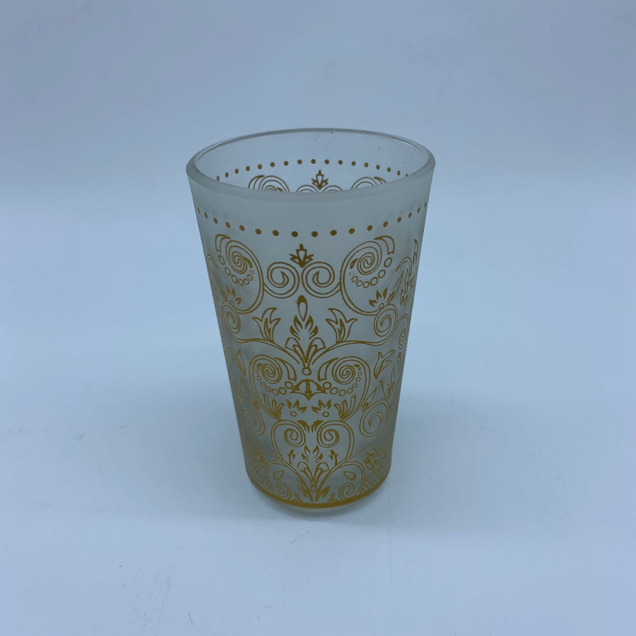 Moroccan Tea Glasses - Small, Dalia 2, Gold