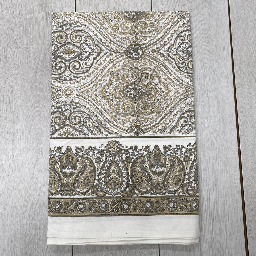 Block Printed Tablecloth - 225 x 270cm, 13