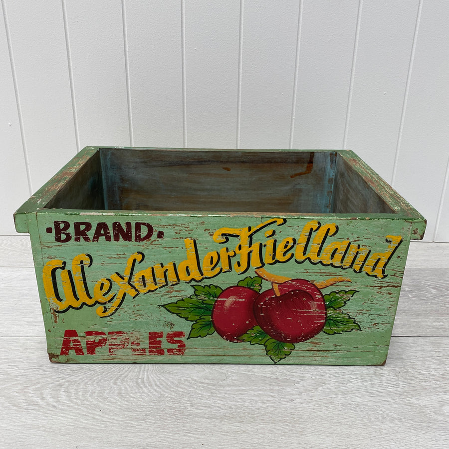 Painted Wooden Box - Apple