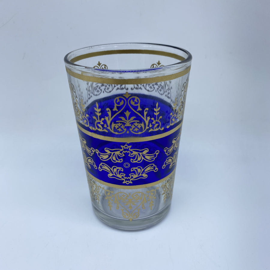 Moroccan Tea Glasses - Tunis Blue, Medium
