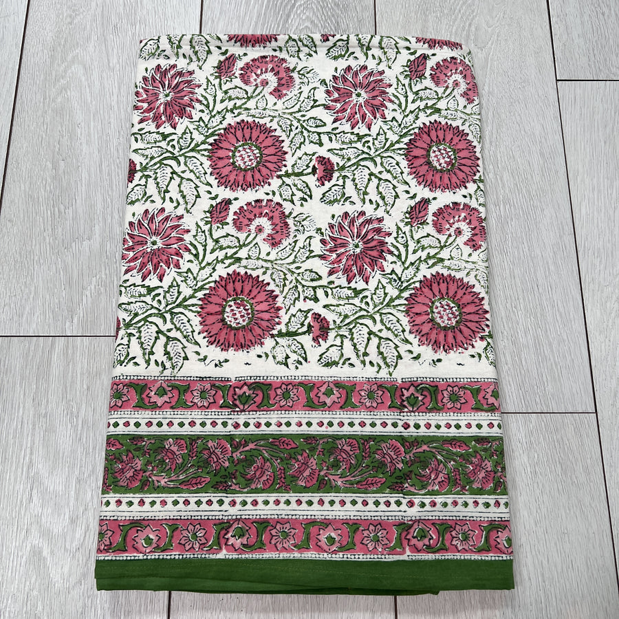 Block Printed Tablecloth - 225 x 270cm, 18