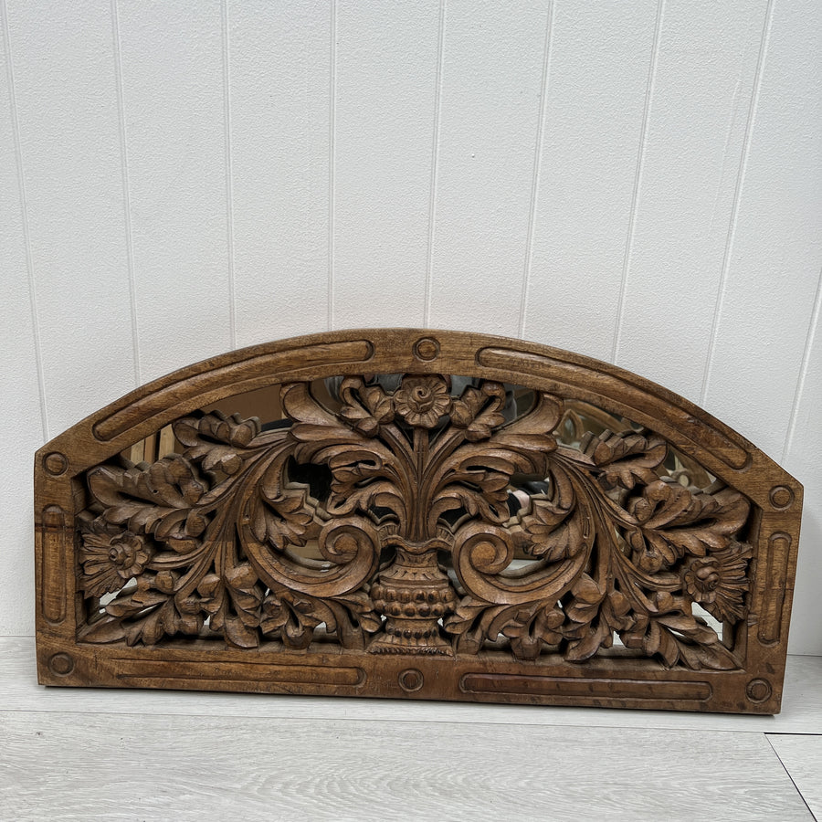 Old Carved Ventilator with Mirror