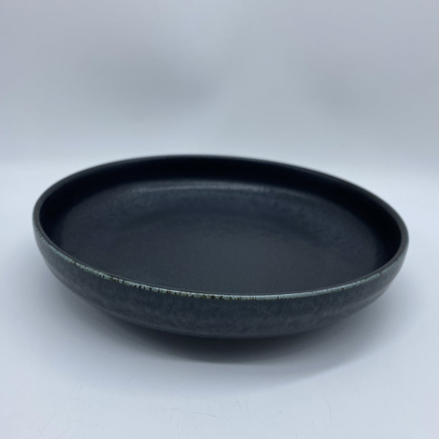 Wabisabi Black - high edge dinner plate
