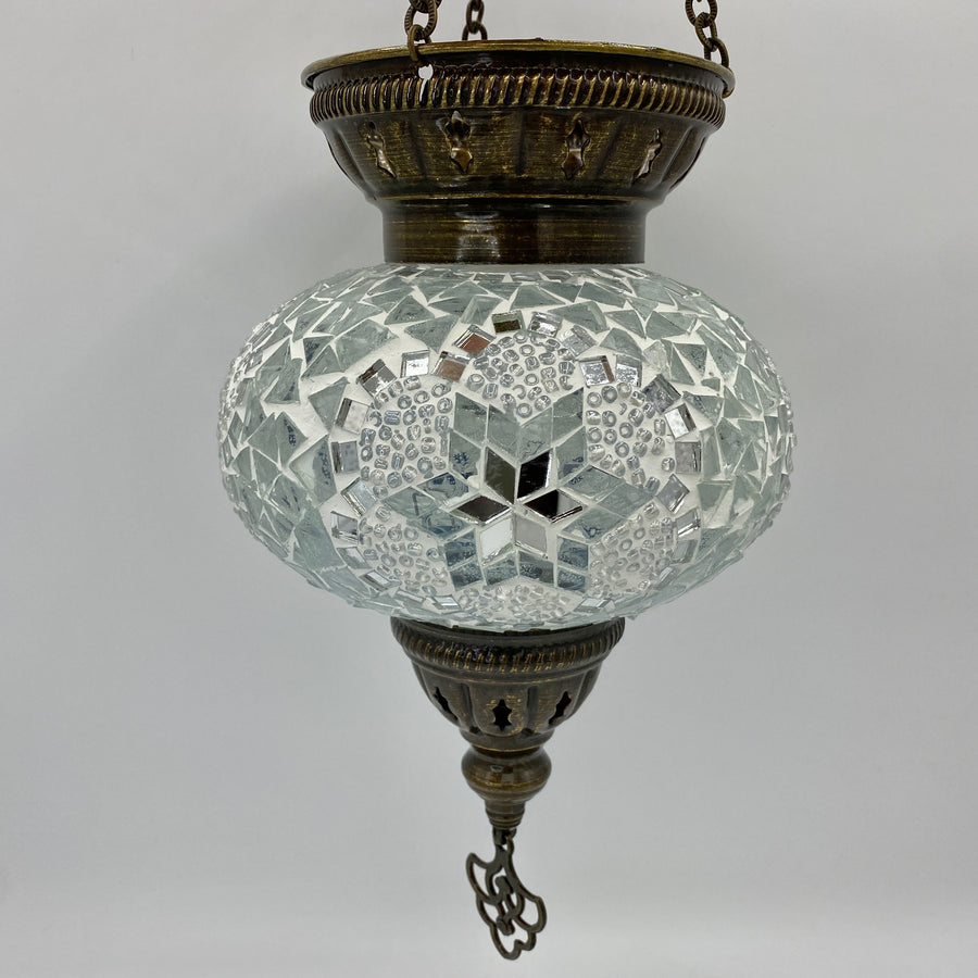 Turkish Mosaic Hanging Tea Light - Clear