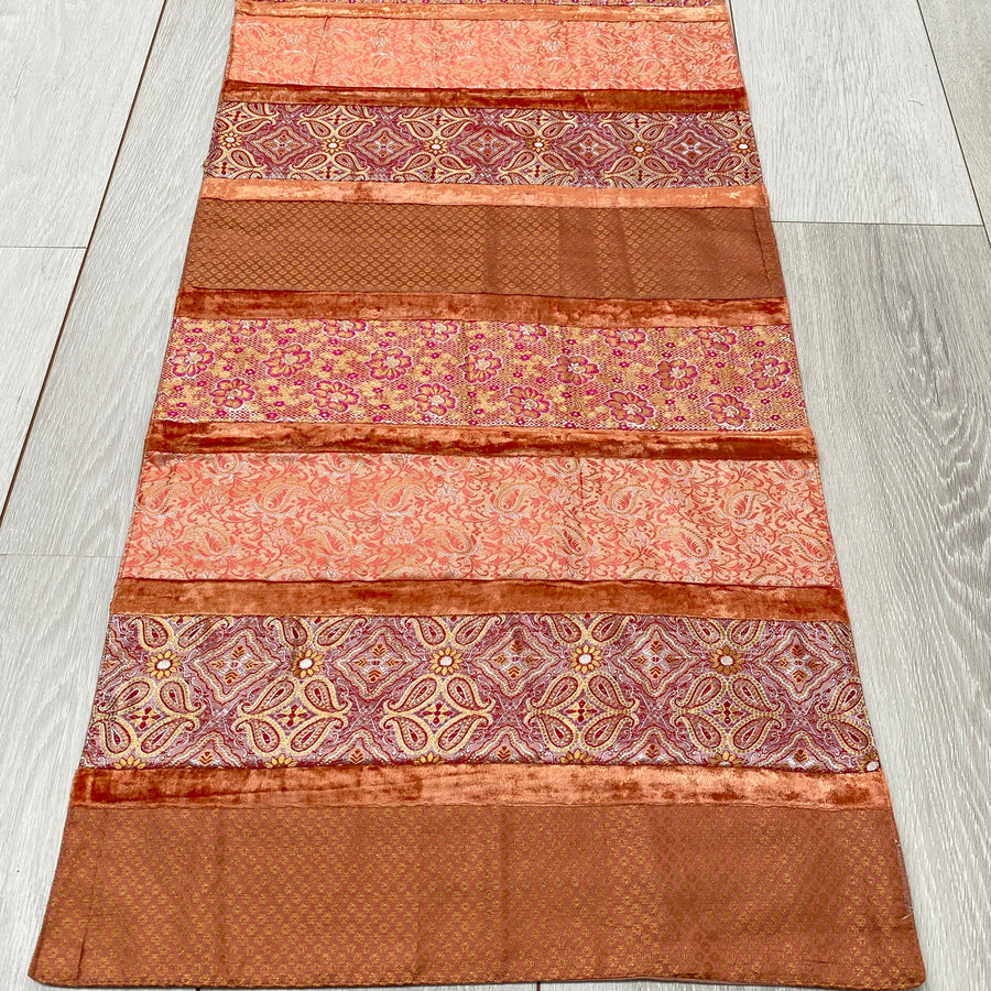 Indian Table Runner - Salmon & Pink