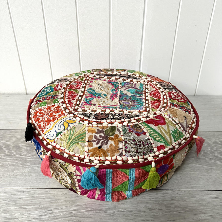 Gaddi Meditation Cushion 40cm - Floral