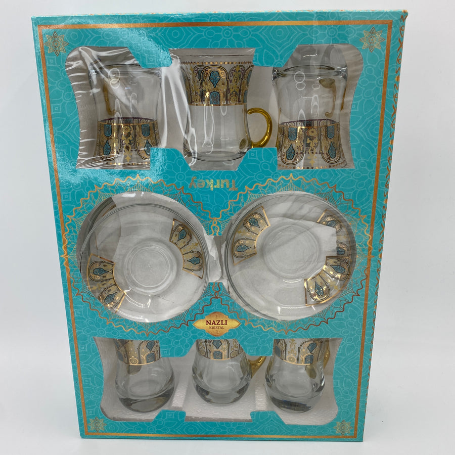 Turkish Tea Glasses - Golden Arch