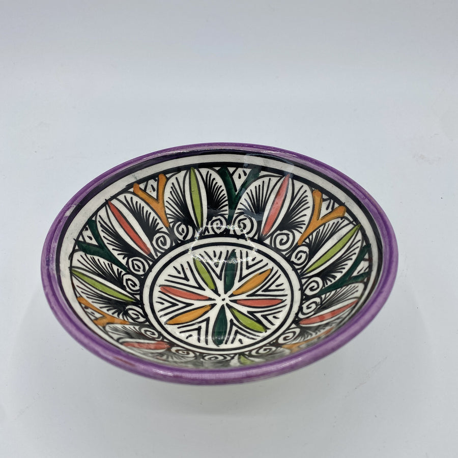 Moroccan Safi Bowl 13cm - Purple
