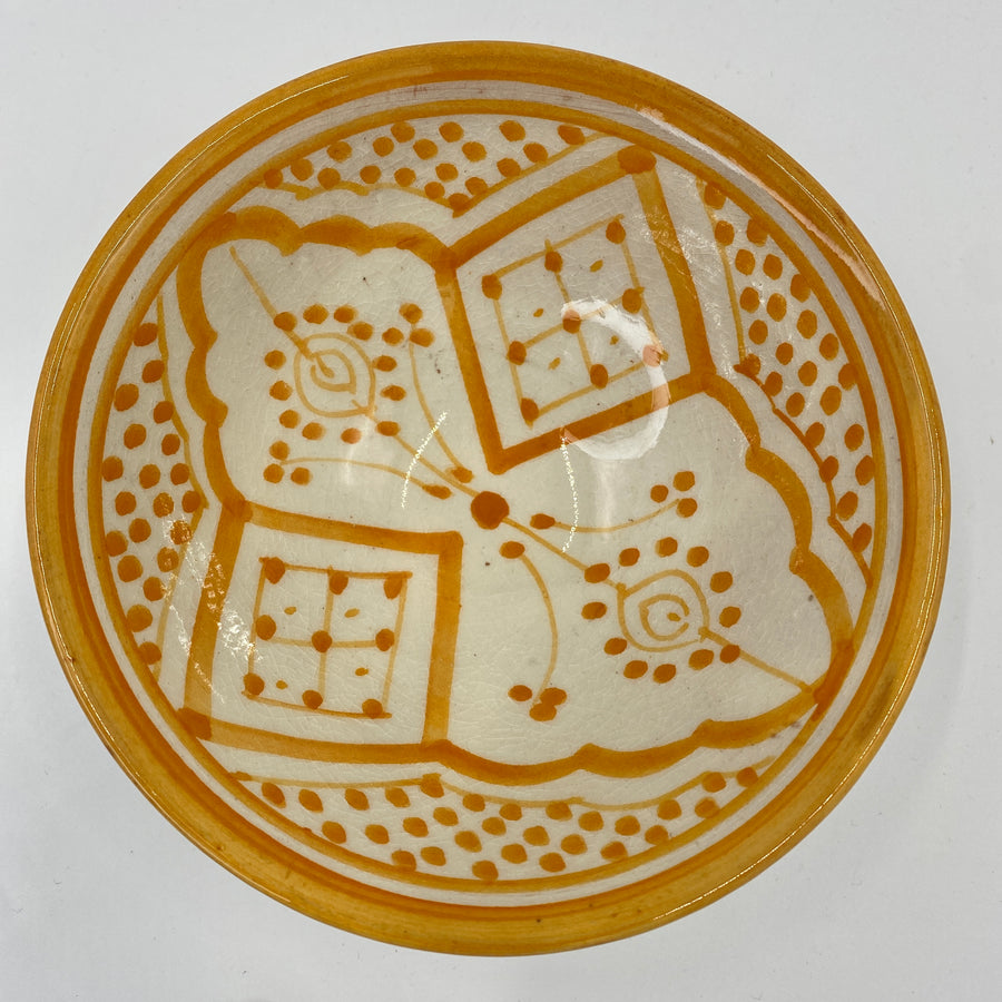 Moroccan Safi Bowl 13cm - Orange
