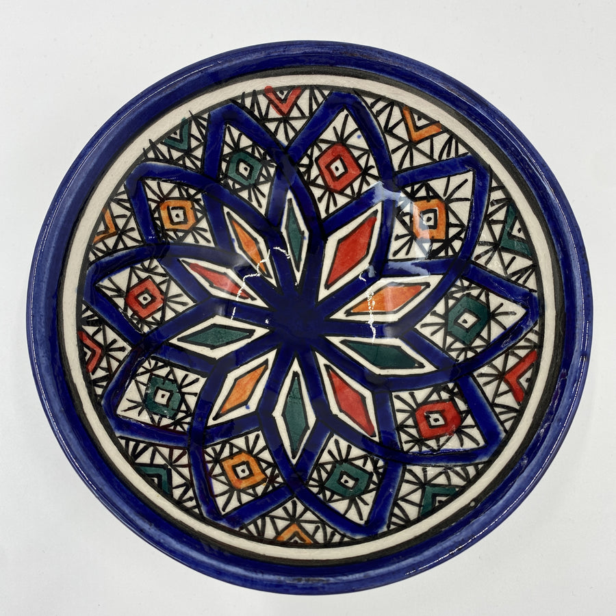 Moroccan Safi Bowl 13cm - Navy Blue
