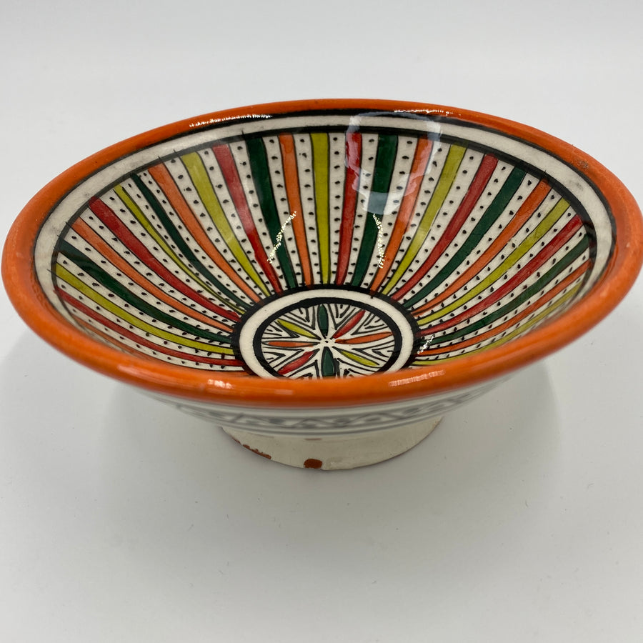Moroccan Safi Bowl 13cm - Orange 4