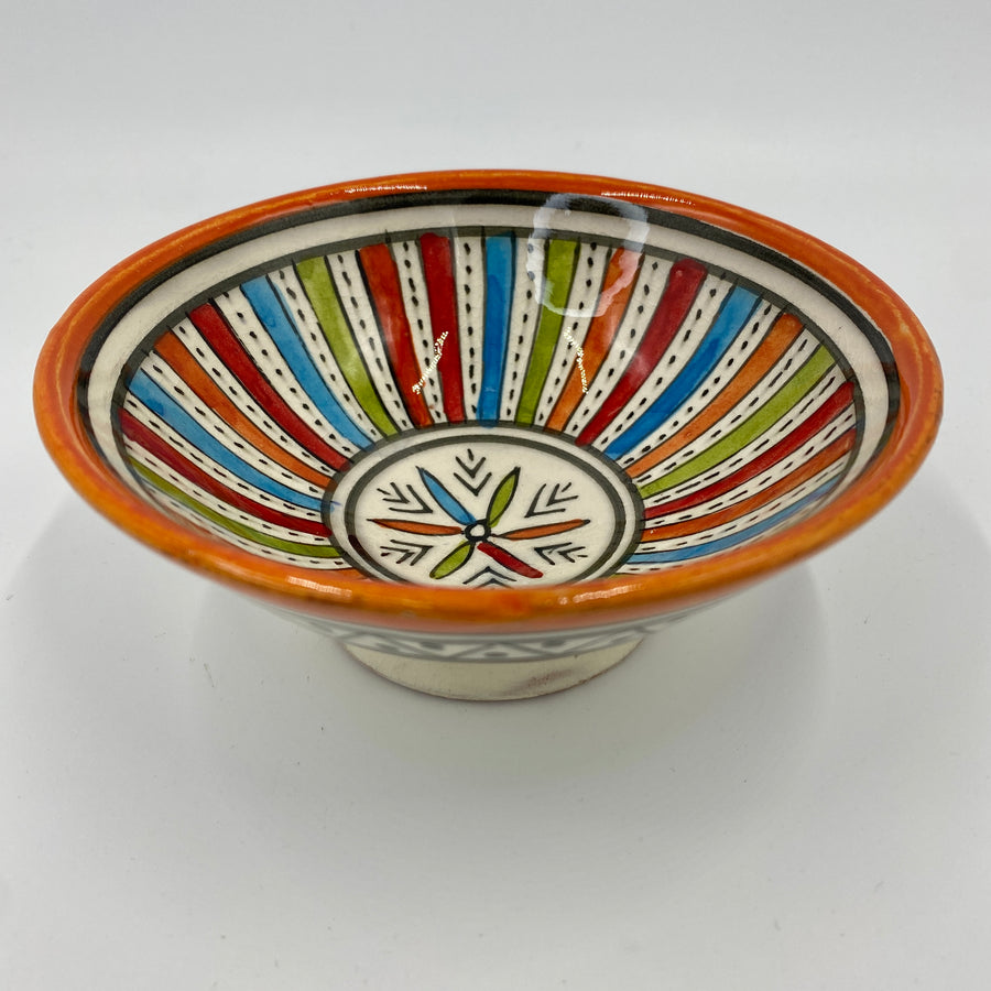 Moroccan Safi Bowl 13cm - Orange 5