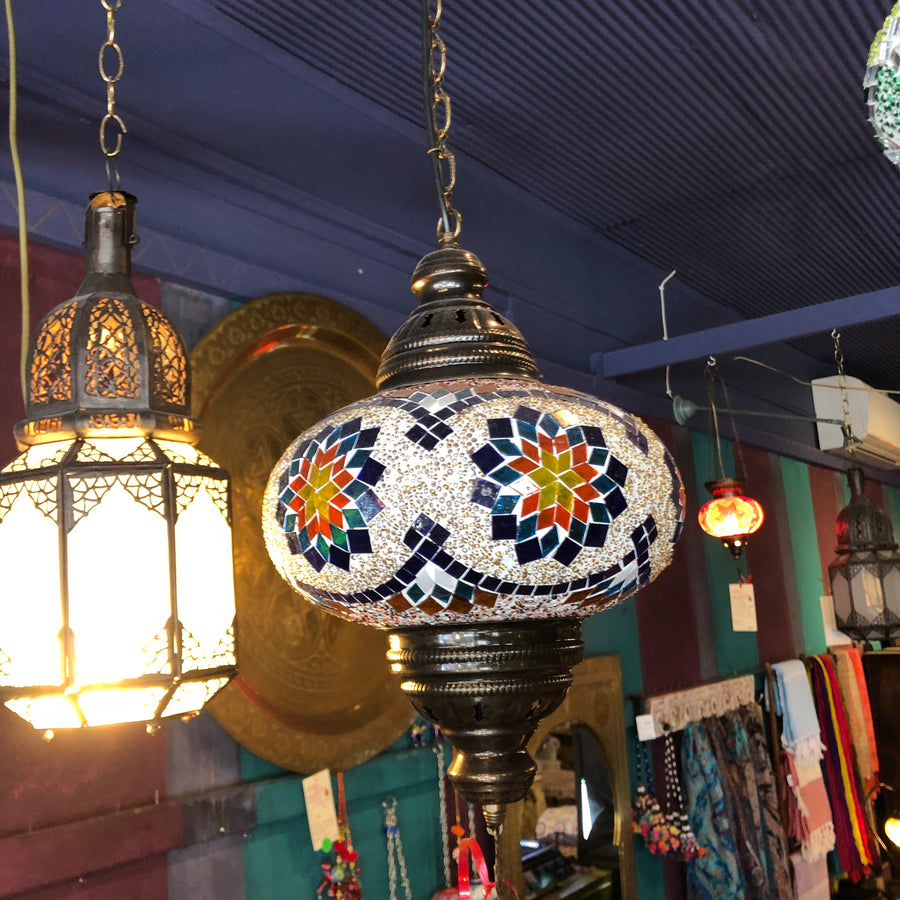 Turkish Mosaic Hanging Lamp -Star