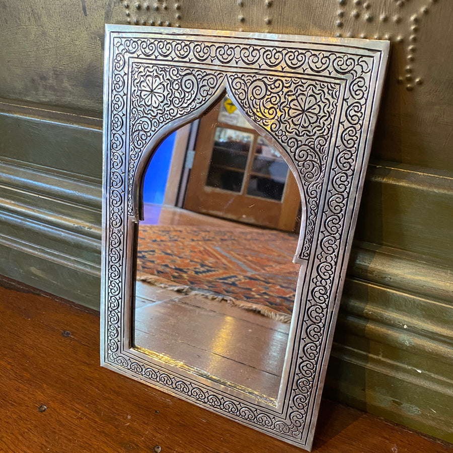 Moroccan Mehrab Mirror - Silver
