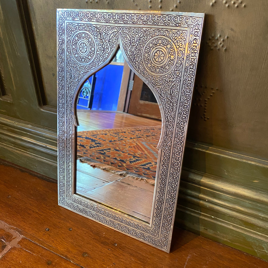Moroccan Mehrab Mirror - Silver