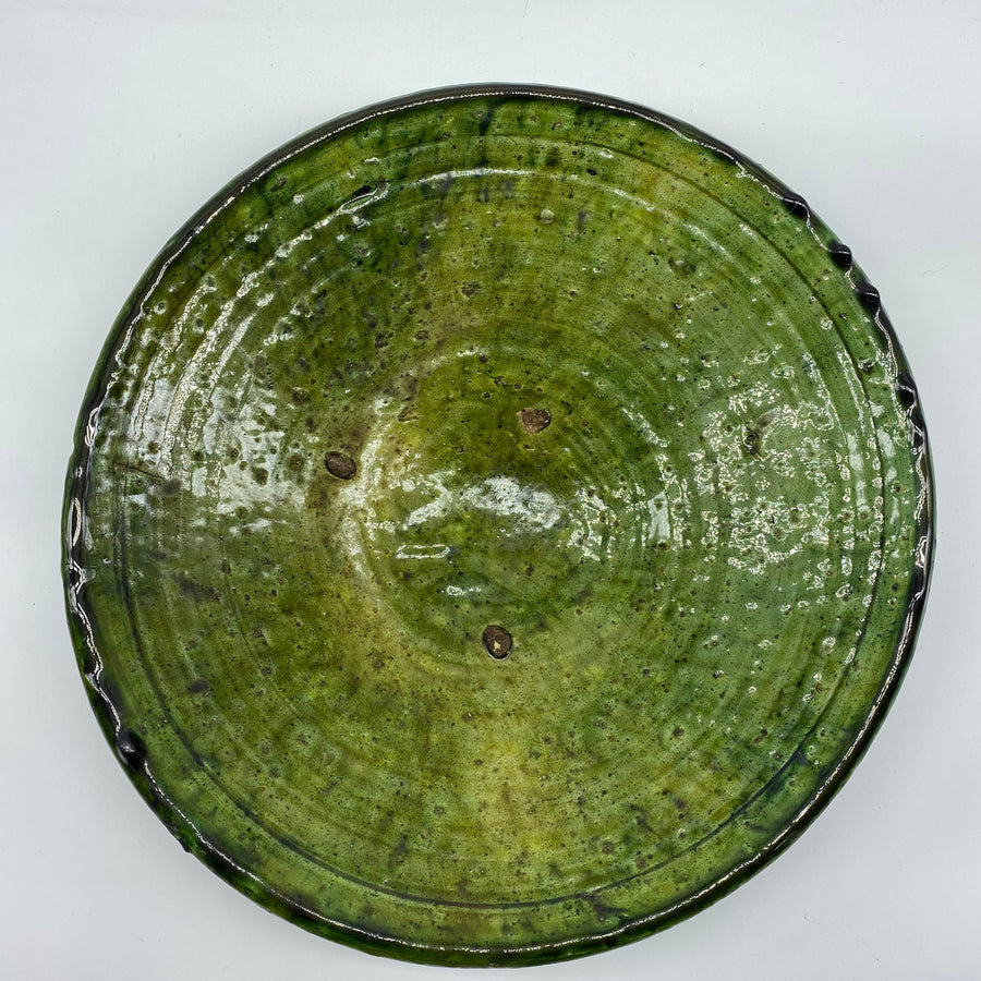 Tamegroute Plate - Green, Medium