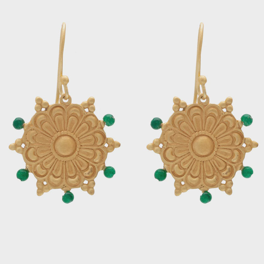 Berber Earrings - Green Adventurine