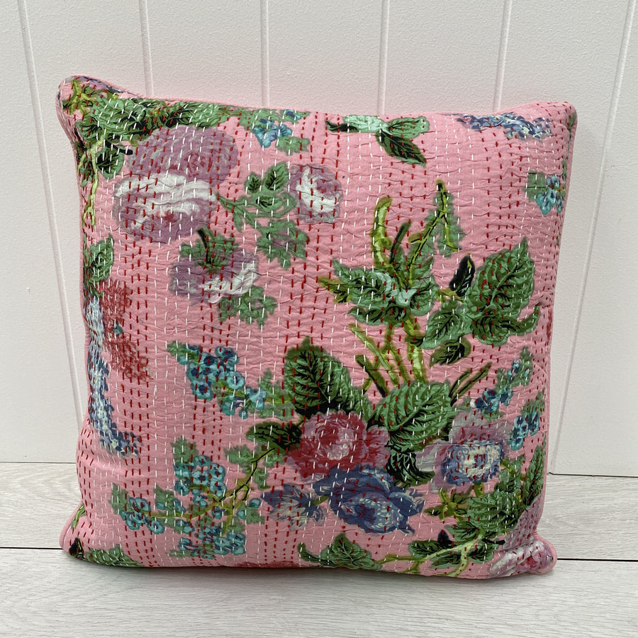 Floral Cushion - Pink