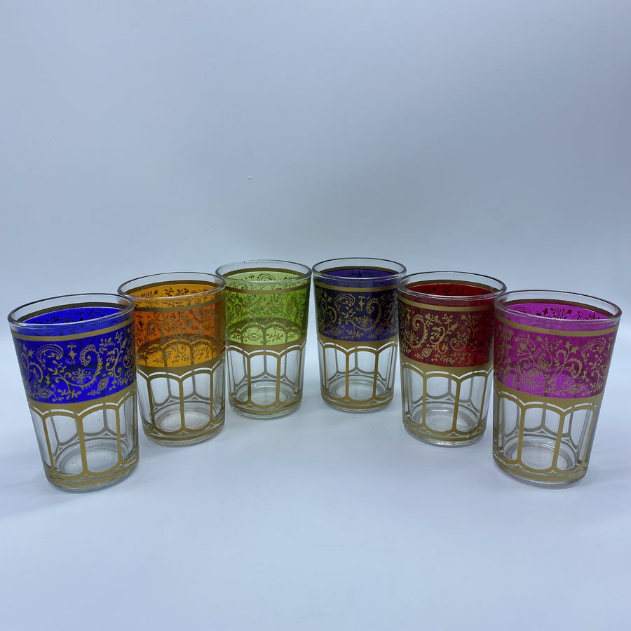 Moroccan Tea Glasses - Couva Gold