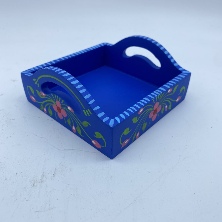 Wooden Tray - Blue
