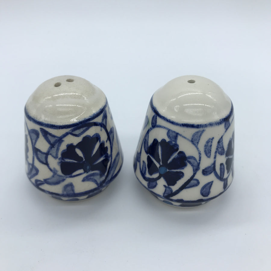 Turkish Salt and Pepper Shakers - Blue and White