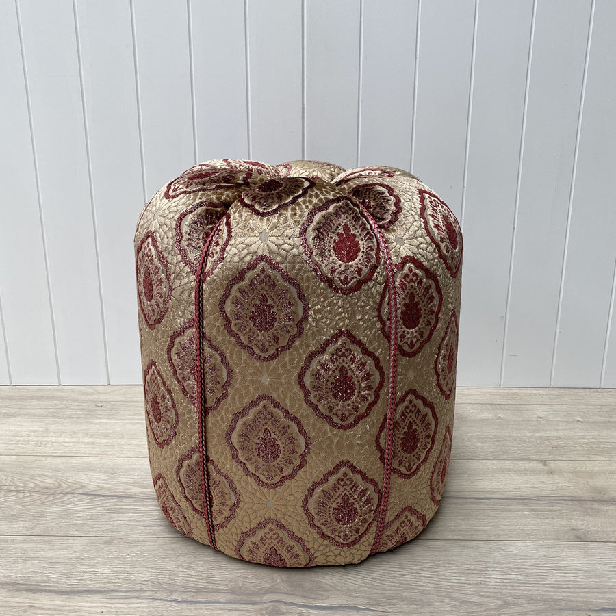 Moroccan Fabric Ottoman - Amina