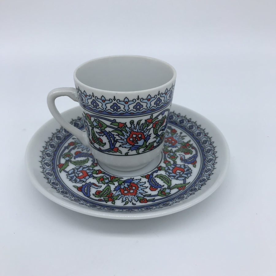 Turkish Coffee Cup - Floral