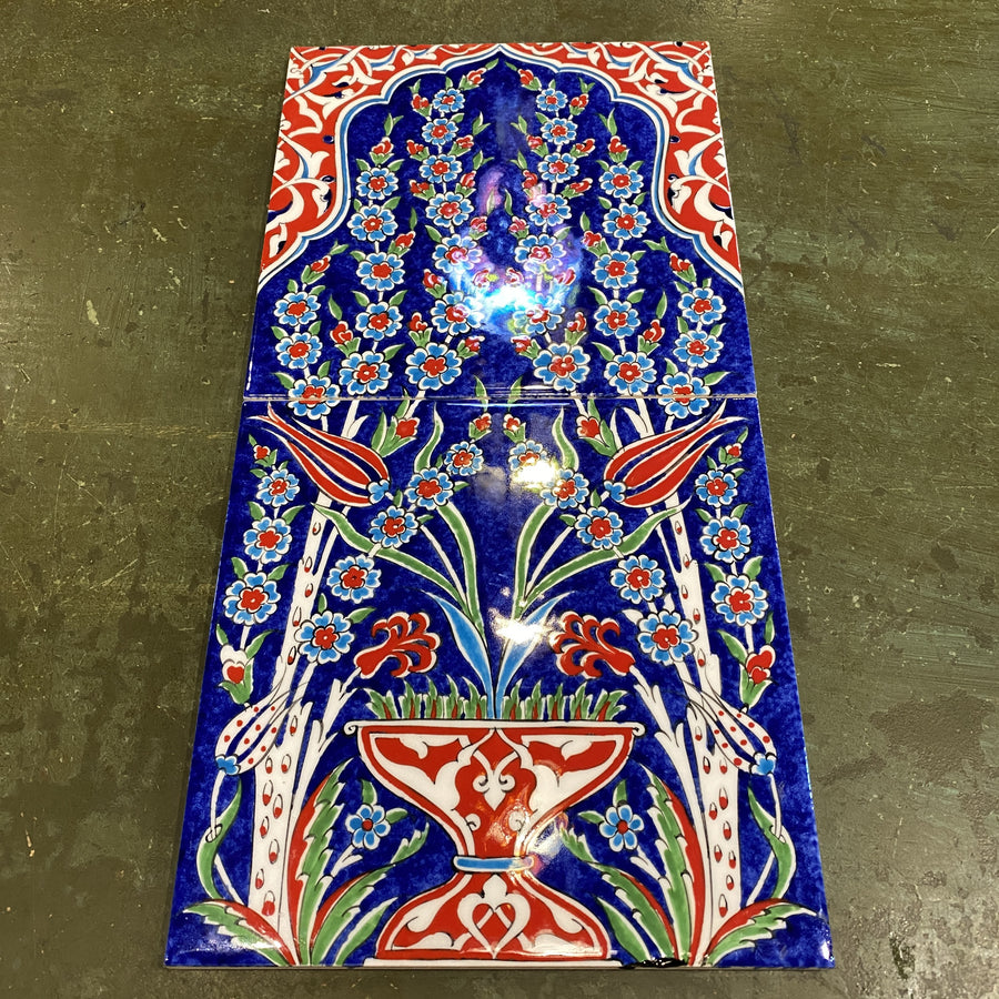 Turkish Tile - 2 pce Tulip and Vase 2