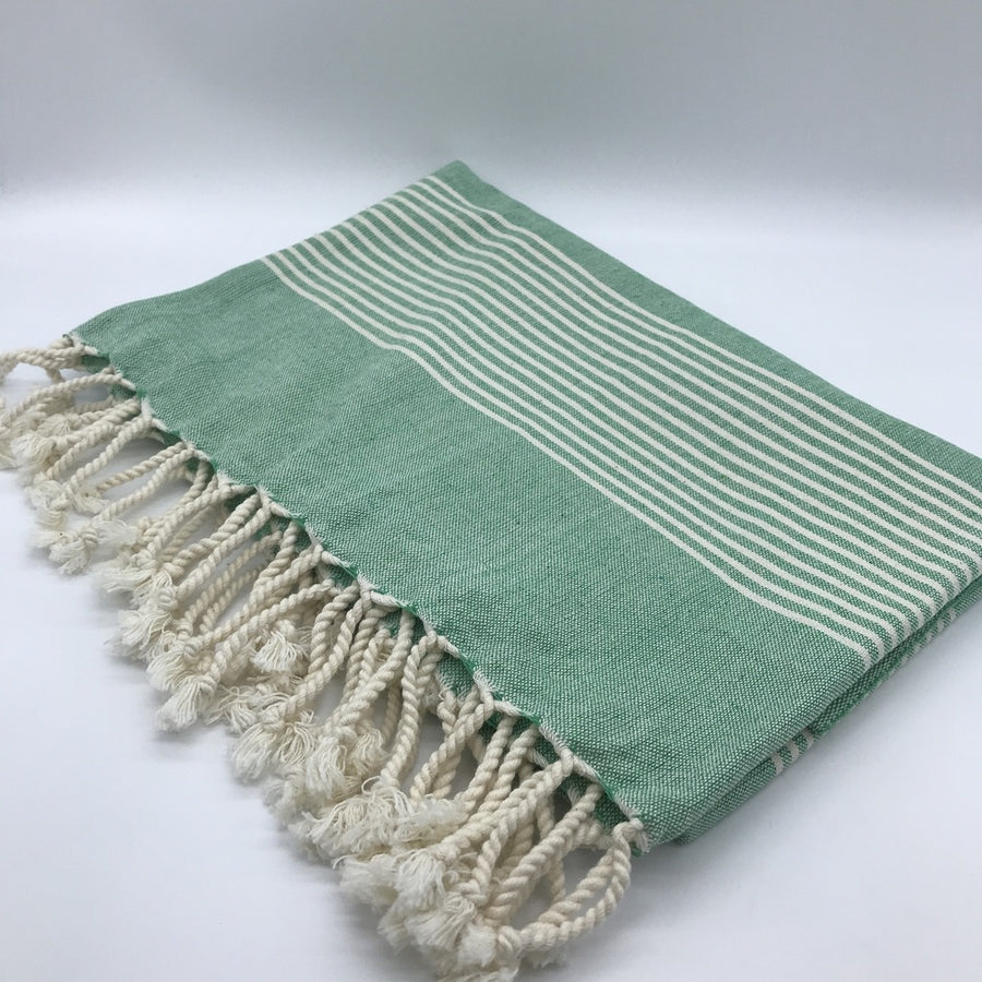 Turkish Towel Stripes Green