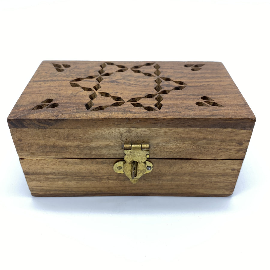 Wooden Box - Rectangular, Star