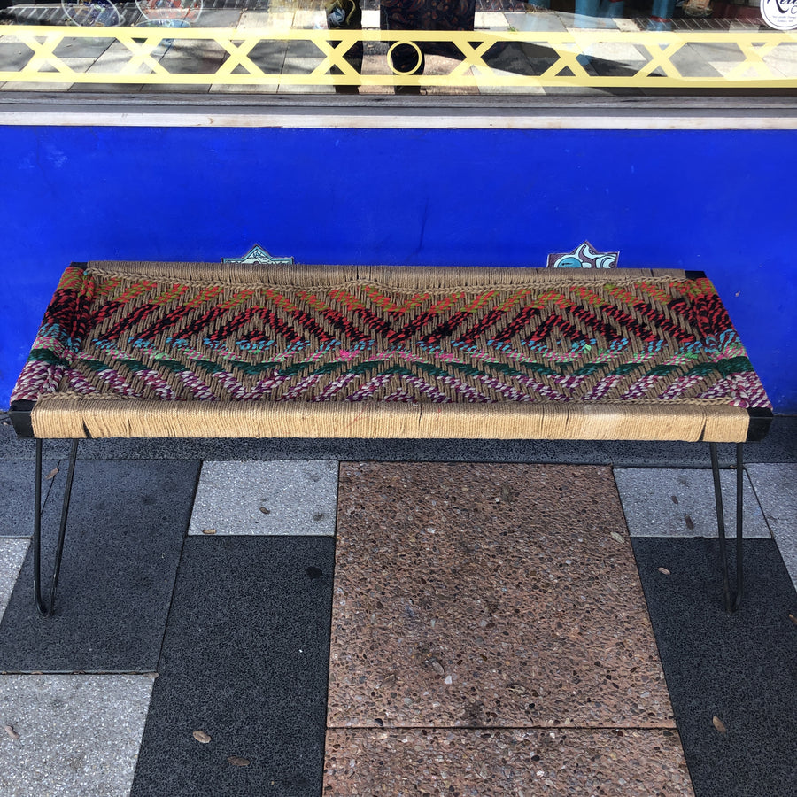 Indian Charpoy Bench - Coloured