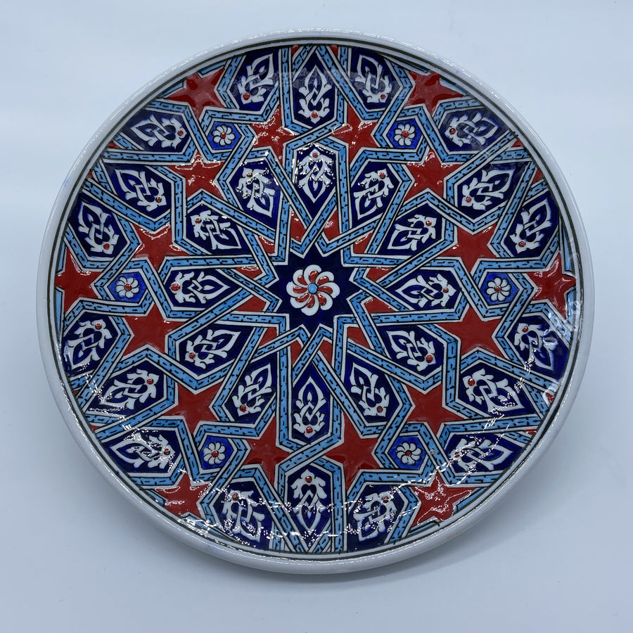 Turkish Plate 22cm - Red Star